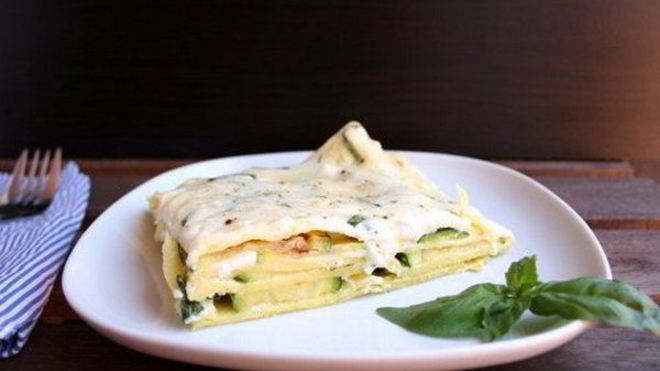 Рецепт Вегетарианской лазанья с цуккини и сыром