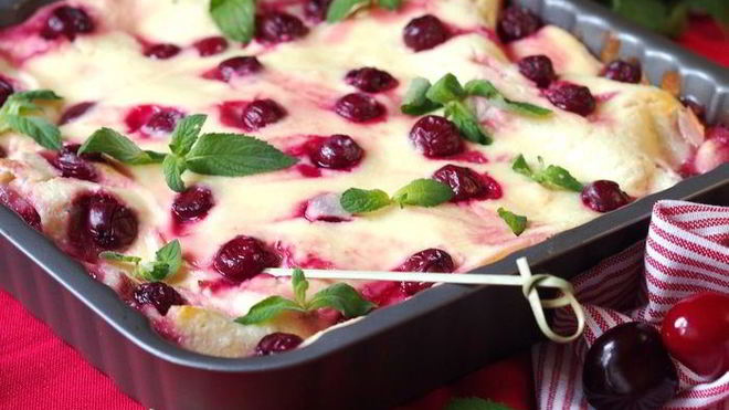 Рецепт Ягодно-творожной лазанья