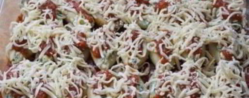 Шаг 3: фаршированных макарон ракушки с сыром и шпинатом