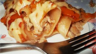 Рецепт Каннеллонь с рубленой свининой в соусе