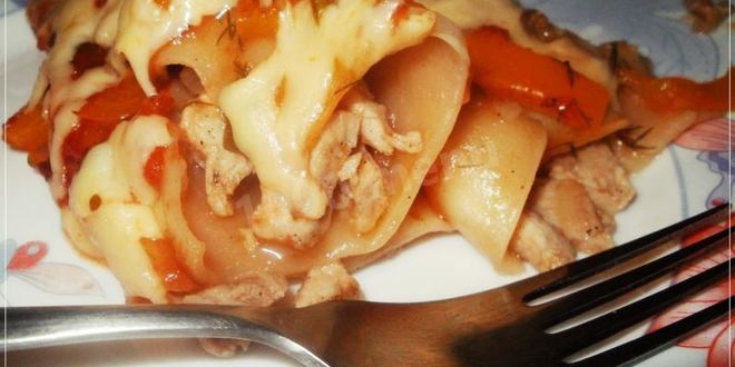 Рецепт каннеллонь с рубленой свининой в соусе