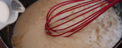 Шаг 11: каннелоней, фаршированных курицей и грибами под сливочным соусом марне