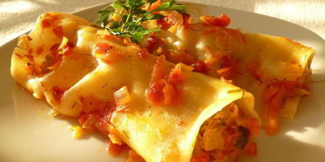 Рецепт каннелоней по-русски