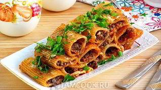 Рецепт Каннелоней с грибами в мультиварке