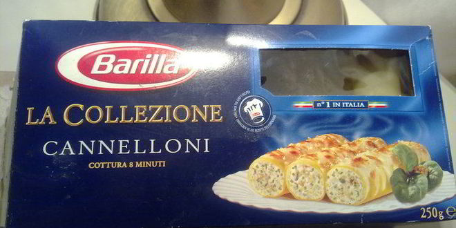 Рецепт каннелоней с творогом и шпинатом