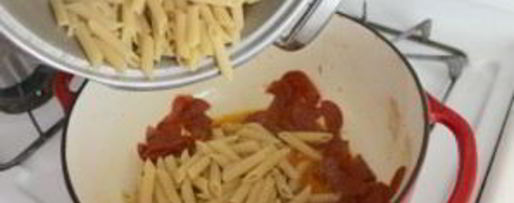 Шаг 2: макарон карбонара