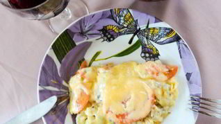 Рецепт Макарон под сырной шубкой