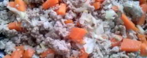 Шаг 1: макарон с фаршем и сыром