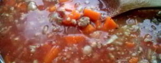 Шаг 2: макарон с фаршем и сыром