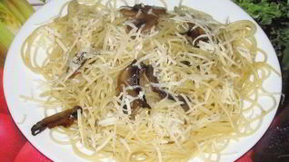 Рецепт Макарон с грибами и сыром