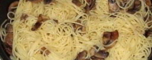 Шаг 8: макарон с грибами и сыром