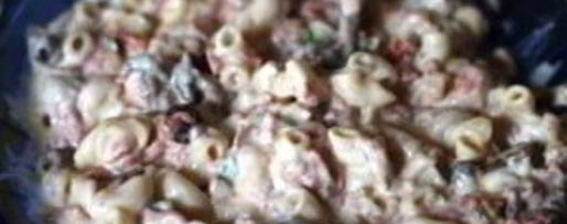 Шаг 3: макарон с копченой колбасой