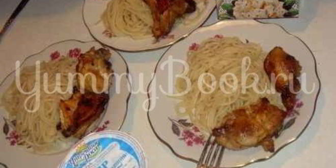 Рецепт макарон с курицей