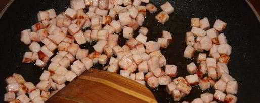 Шаг 12: макарон с окороком и коньячным соусом