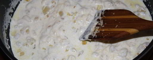 Шаг 8: макарон с окороком и коньячным соусом