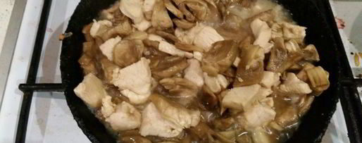 Шаг 2: пасты фарфалле с курицей и грибами