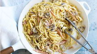 Рецепт Пасты Карбонара с беконом