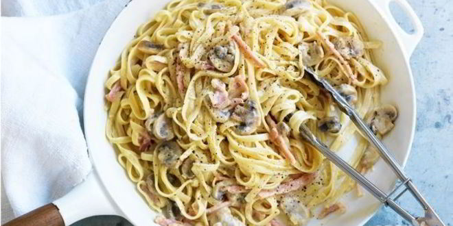 Рецепт пасты карбонара с беконом