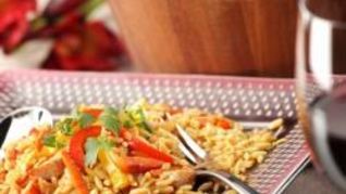 Рецепт Пасты орзо с курицей