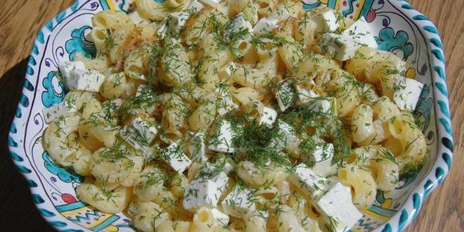 Рецепт пасты по-турецки с фетой и кефиром