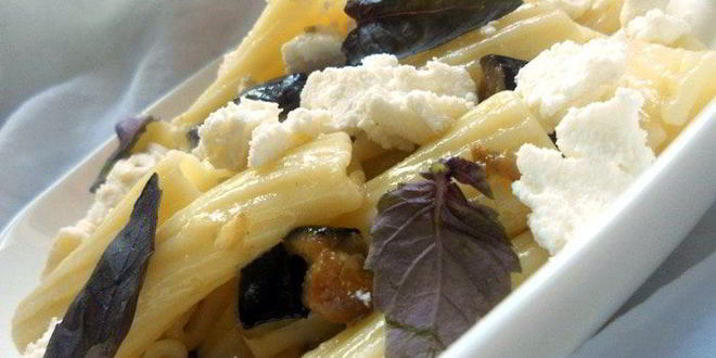 Рецепт пасты с баклажанами и рикоттой