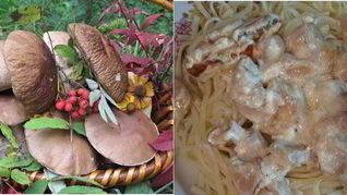 Рецепт Пасты с белыми грибами