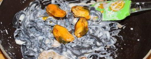 Шаг 7: пасты с чернилами каракатицы