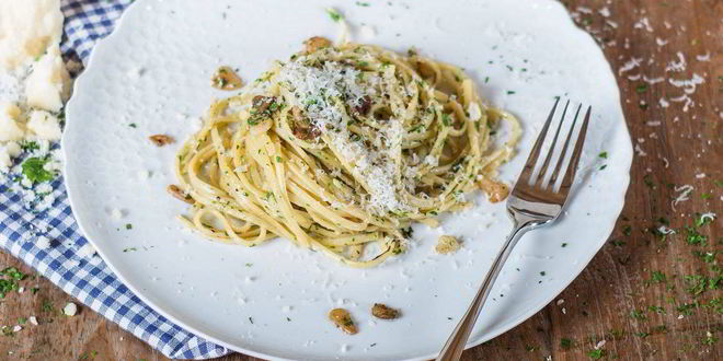 Рецепт пасты с чесноком и оливковым маслом