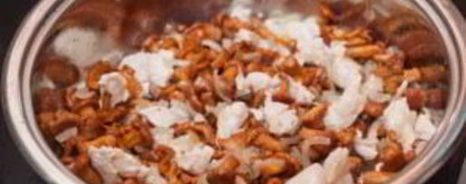 Шаг 2: пасты с грибами и курицей в сливочном соусе