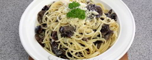 Шаг 7: пасты с грибами в сливочном соусе