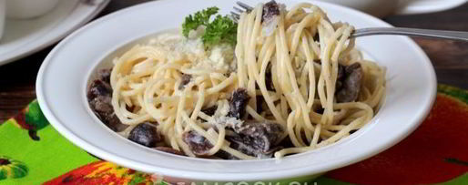 Шаг 9: пасты с грибами в сливочном соусе