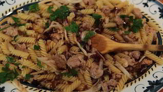 Рецепт Пасты с колбасками и радиккио