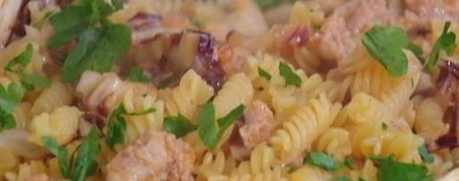 Шаг 11: пасты с колбасками и радиккио