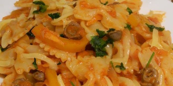 Рецепт пасты с куриными сердечками