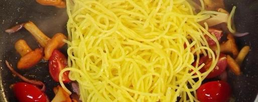 Шаг 3: пасты с лисичками и сыром пекорино