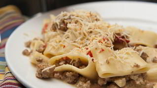 Рецепт Пасты с мясным фаршем