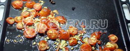 Шаг 3: пасты с помидорами черри