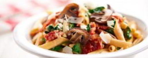 Шаг 5: пасты с шампиньонами и томатами