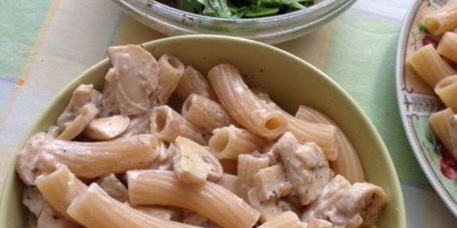 Рецепт пасты с шампиньонами в сливочном соусе