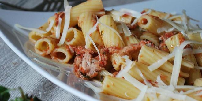 Рецепт пасты с тунцом