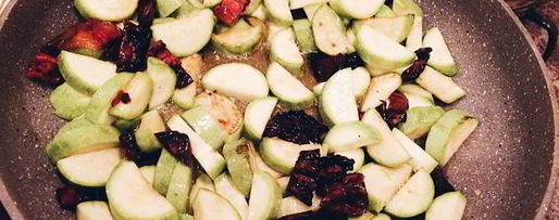 Шаг 4: пасты с вялеными помидорами и цукини