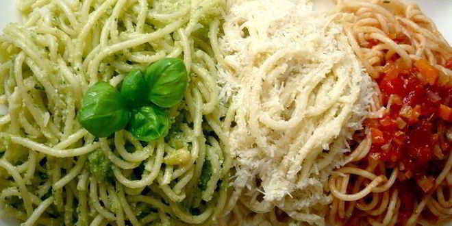 Рецепт пасты три цвета