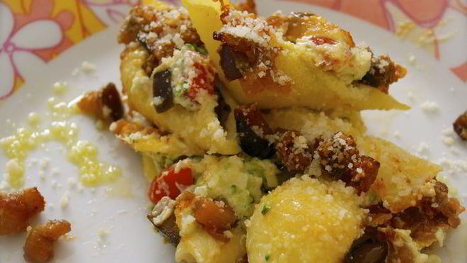 Рецепт Ракушечной пасты с соусом Капоната