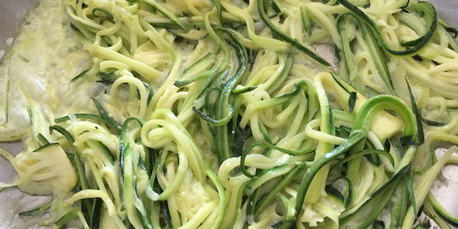 Рецепт спагетти из кабачка