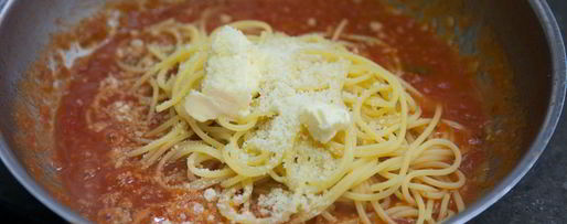 Шаг 4: спагетти помодорро