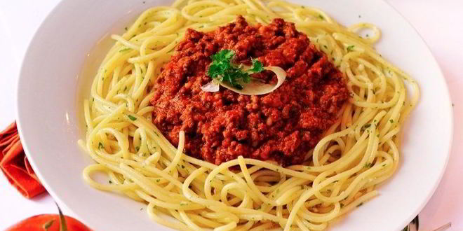 Рецепт спагетти с фаршем