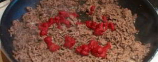 Шаг 2: спагетти с фаршем