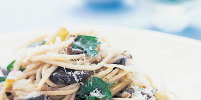 Рецепт спагетти с грибами