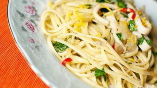 Рецепт Спагетти с кальмарами