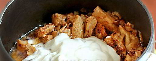 Шаг 7: спагетти с курицей в сметанном соусе